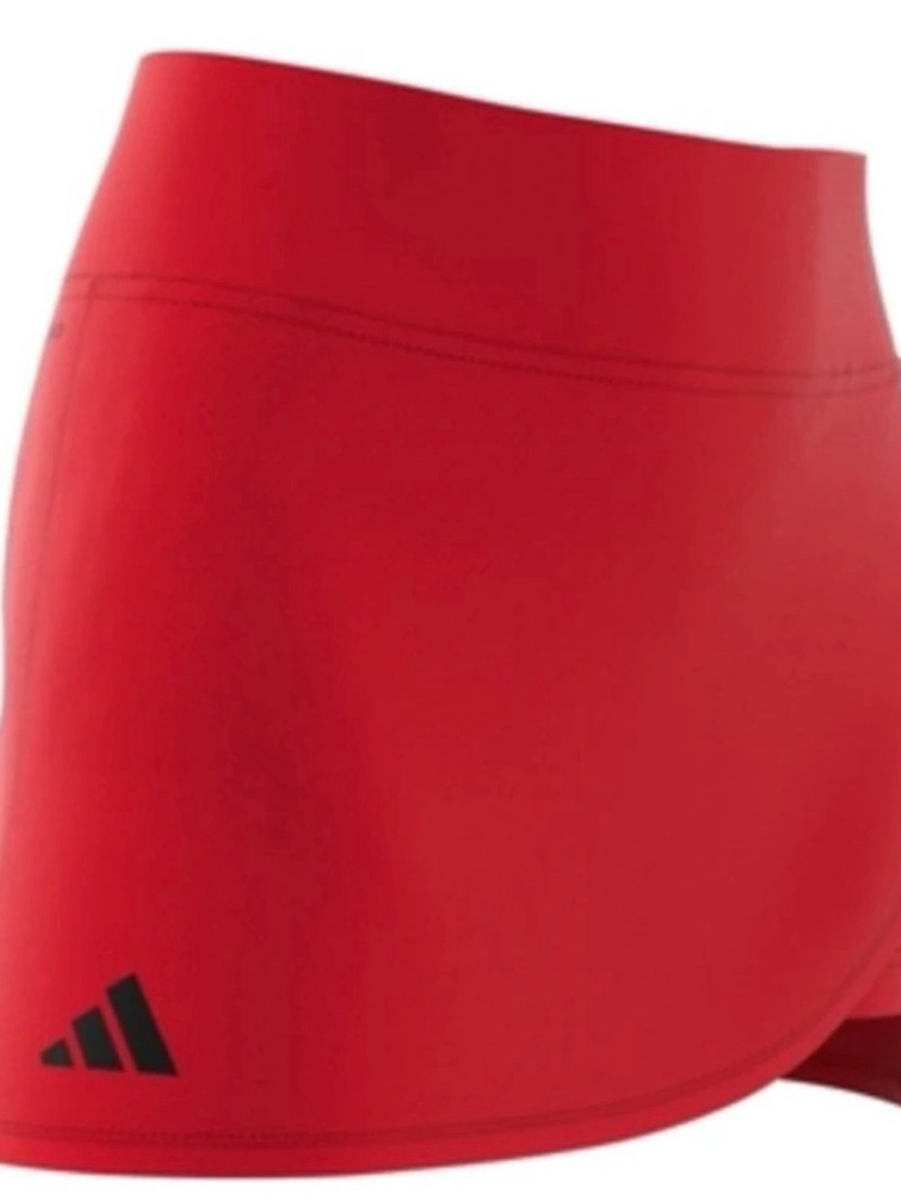 adidas Bright Red Athletic Skirt with Black Logo - Picture 2 of 5